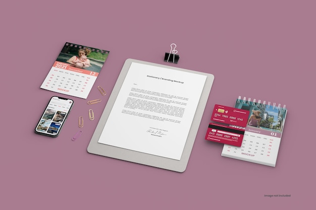 Creatore di mockup di branding di cancelleria