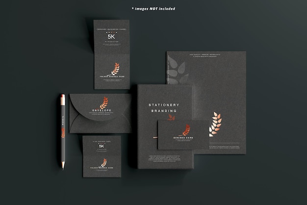 Stationery branding mockup scene