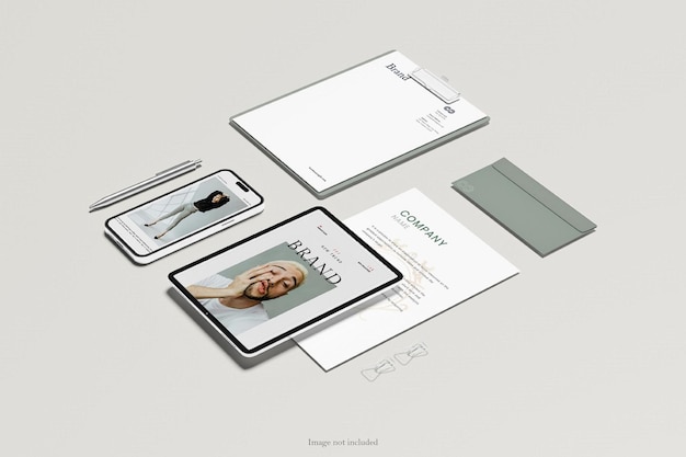 Stationery branding mockup