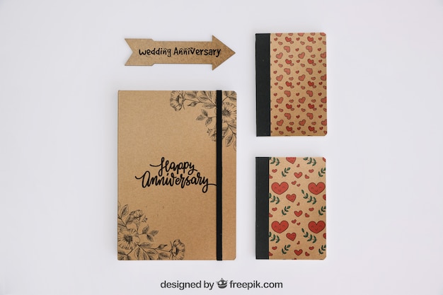 PSD stationery cardboard concept