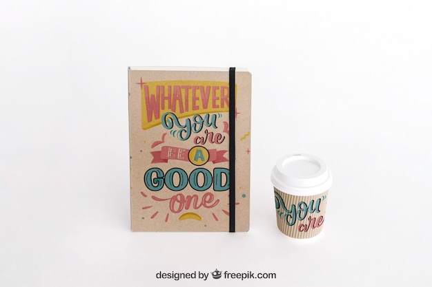 PSD stationery cardboard concept