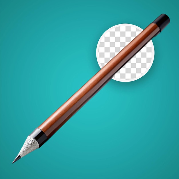 PSD Концепция канцелярских изделий для вашего дизайна с карандашом на прозрачном фоне
