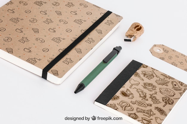 stationery concept with office supplies