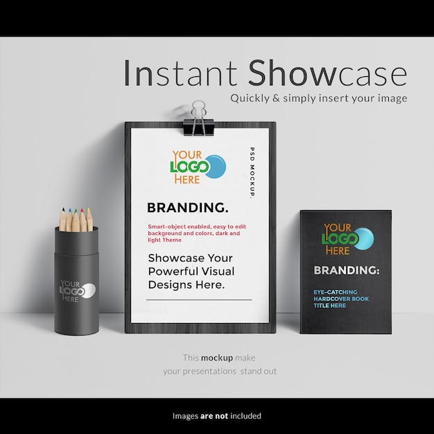 Stationery elements mock up