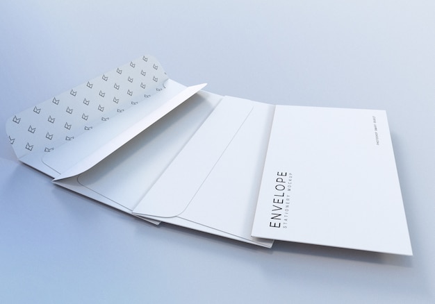 Stationery Envelope Mockup