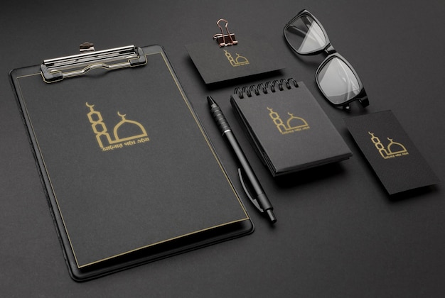 Stationery logo mockup