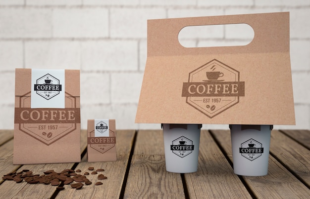 stationery mockup for coffee shop
