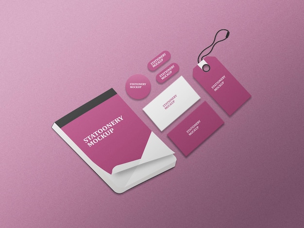 Stationery mockup template design