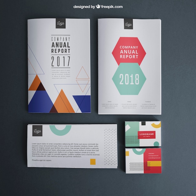 Stationery mockup template
