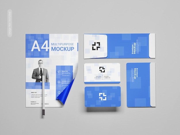 PSD stationery mockup