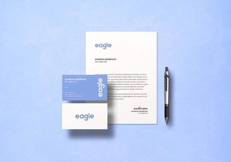 PSD stationery mockup