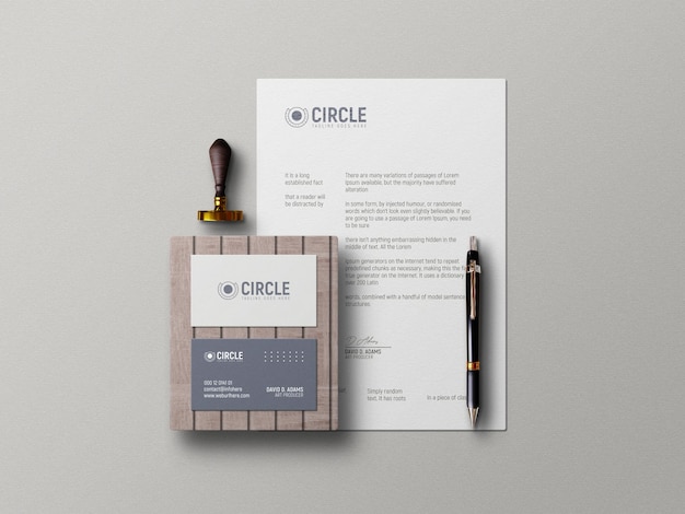 stationery mockup