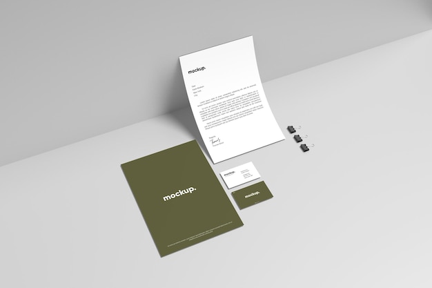 PSD stationery mockup