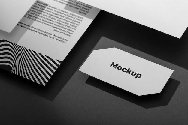 PSD stationery optical print mockup design