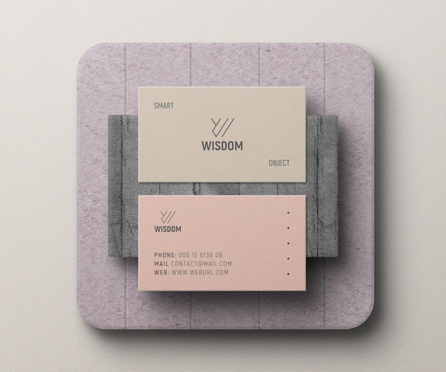 Stationery set mockup