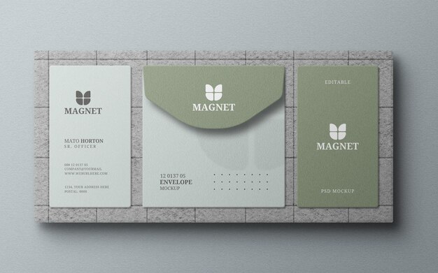 Stationery set mockup