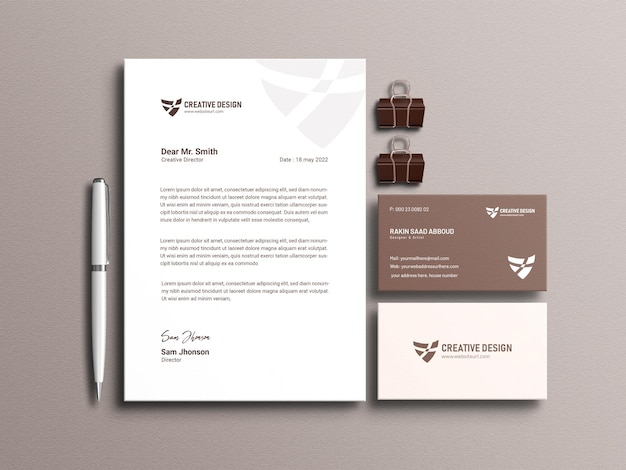 Stationery Set Mockup