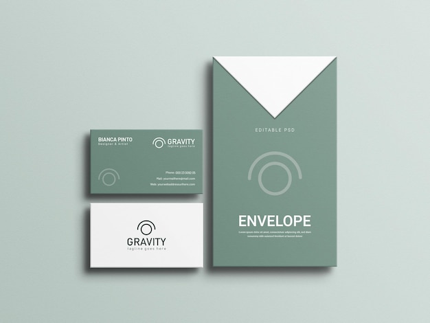 Stationery set mockup