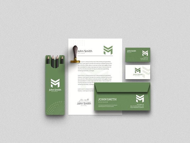 Stationery Set Mockup