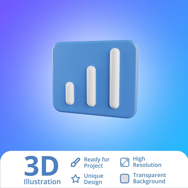 Statistiek 3d illustratie