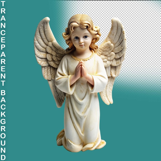 PSD statue of a angel on transparent background