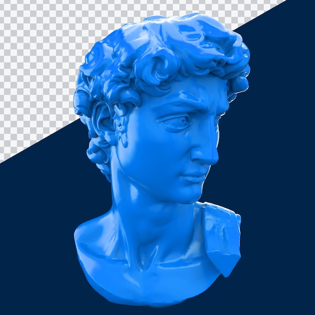 PSD statua david modello 3d