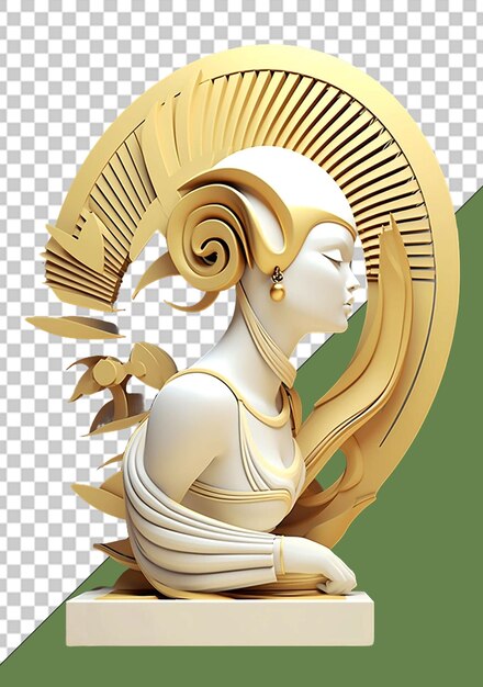 PSD statue decoration piece png illustration