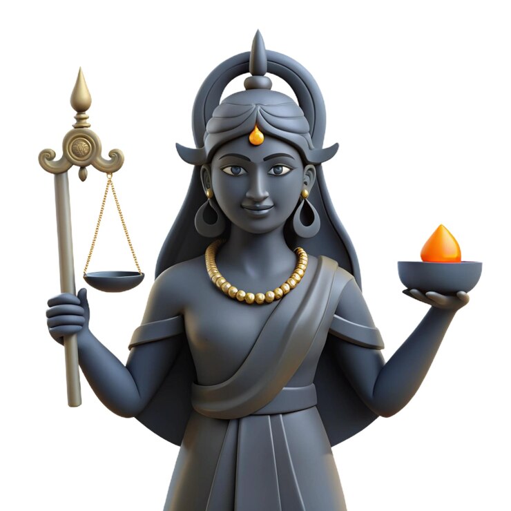 PSD a statue of a god holding a tray with food on it