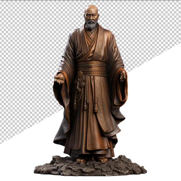 PSD a statue of a man with a beard and a robe on it