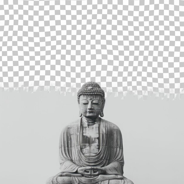 PSD a statue with the words  buddha  on it