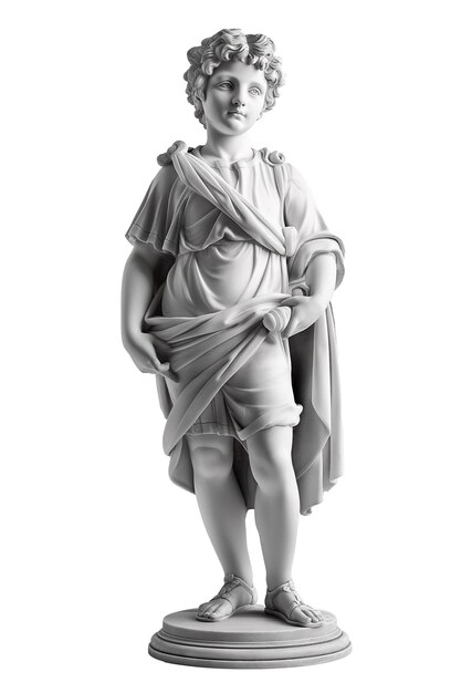 Statue of a young Roman boy