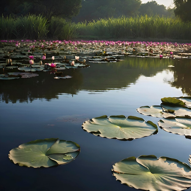 Staw Z Liliami Wodnymi