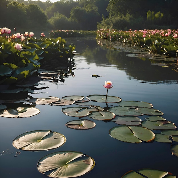 Staw Z Liliami Wodnymi