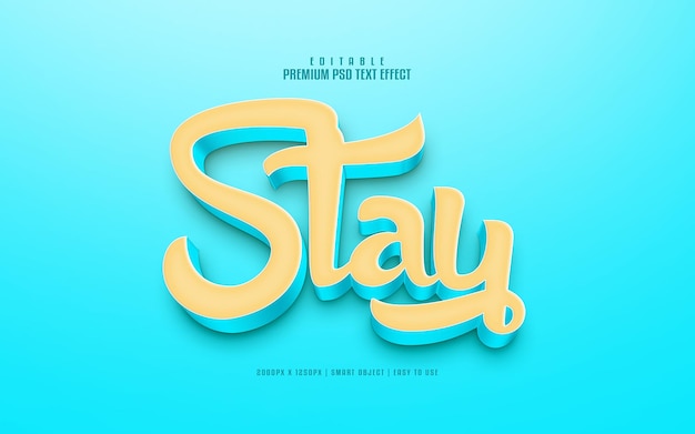 stay editable premium psd text effect