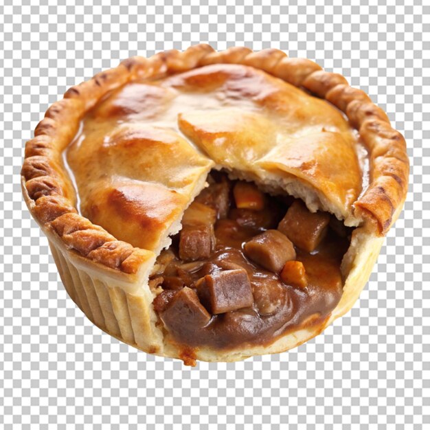 PSD steak and kidney pie transparent background