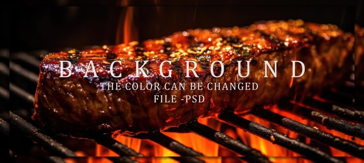 PSD steak op de grill