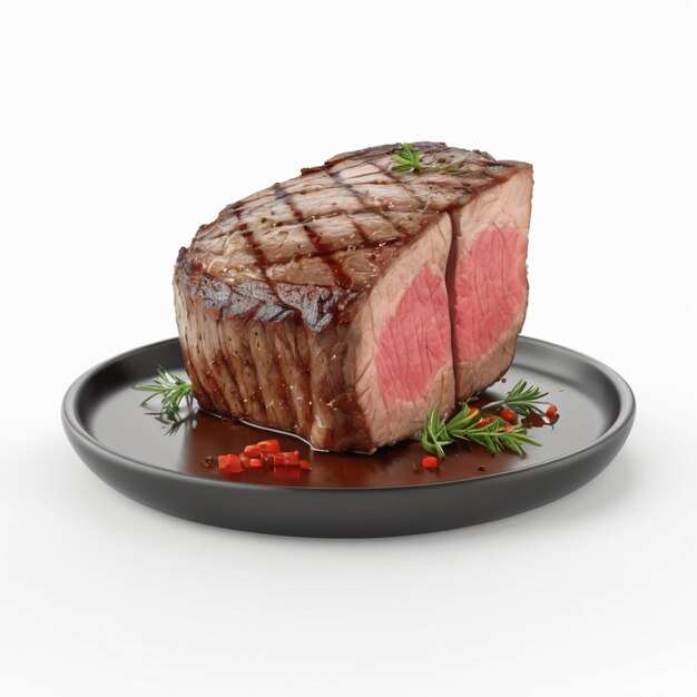 PSD steak psd on a white background