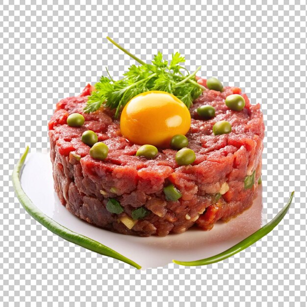 PSD steak tartare doorzichtige achtergrond