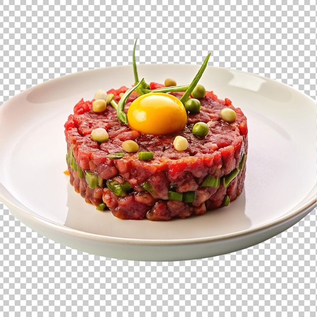 PSD steak tartare przezroczyste tło