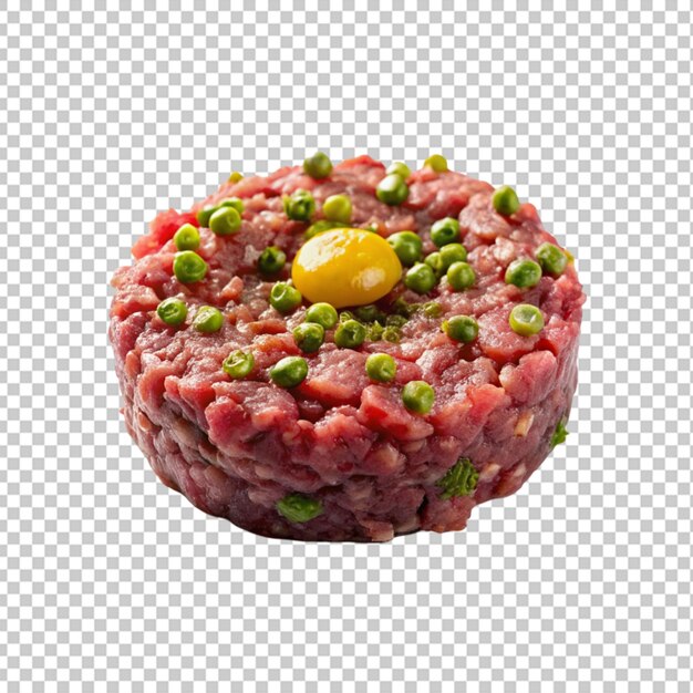 Steak tartare sfondo trasparente