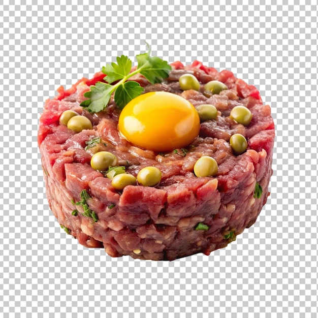 Steak tartare sfondo trasparente