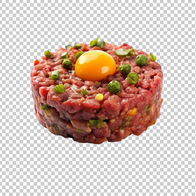 PSD steak tartare transparent background