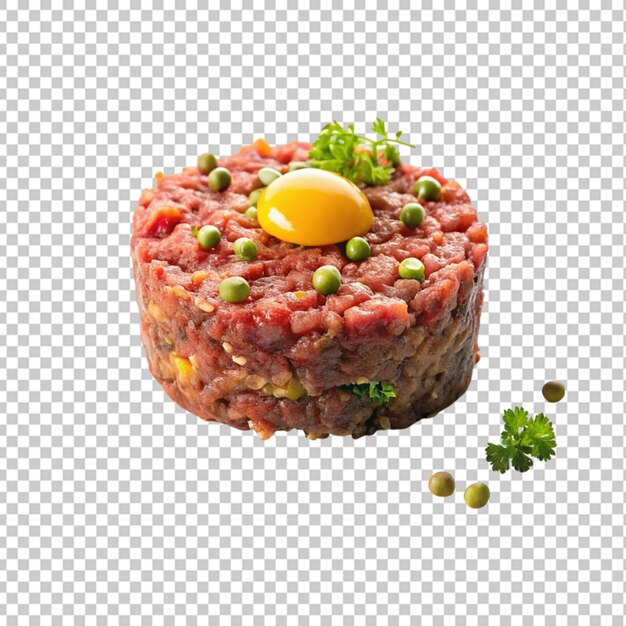 Steak tartare transparent background