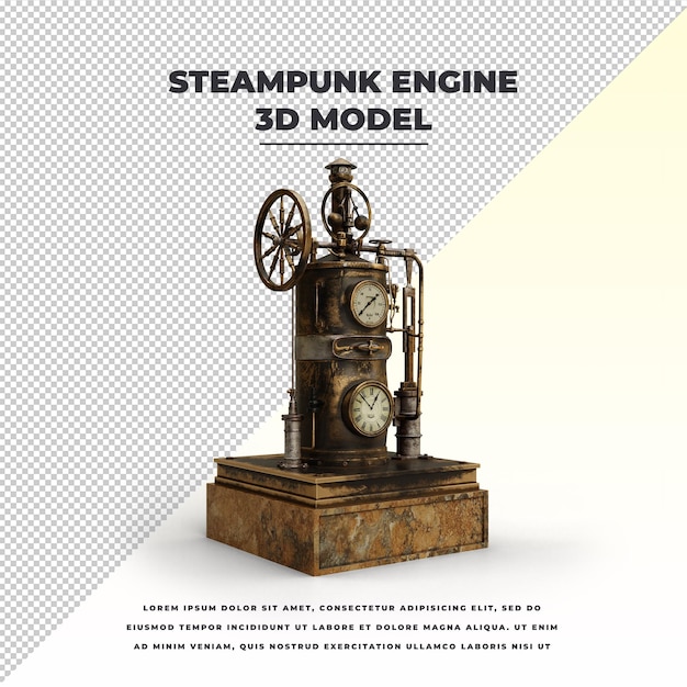 PSD steampunkowy silnik