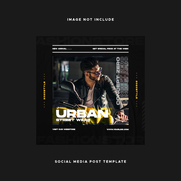 Stedelijke stijl Social Media Design Instagram-bericht