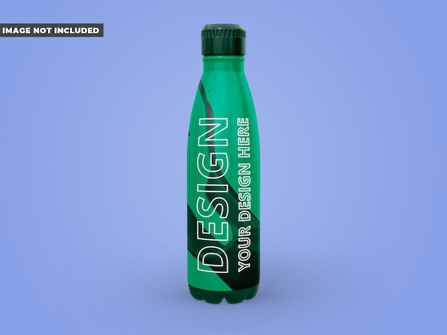 PSD steel bottle water mockup