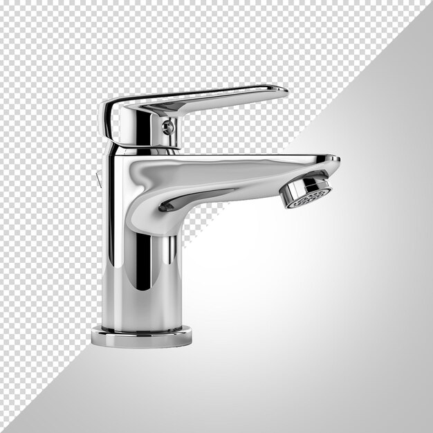 PSD steel faucet isolated