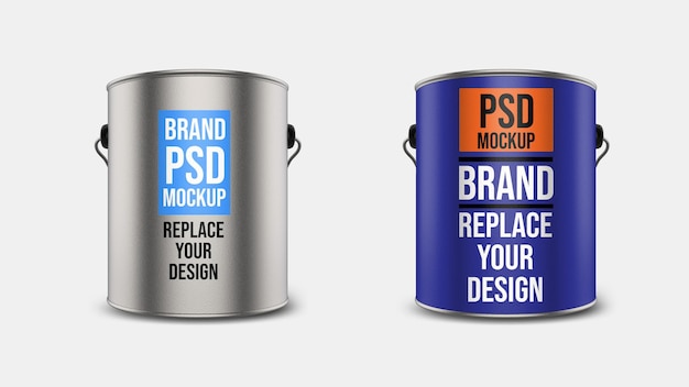 PSD steel tank 3d rendering mockup design