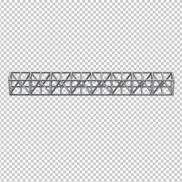 PSD steel truss beam seamless structure 3d metal structure 3d render of metal steel structure industr