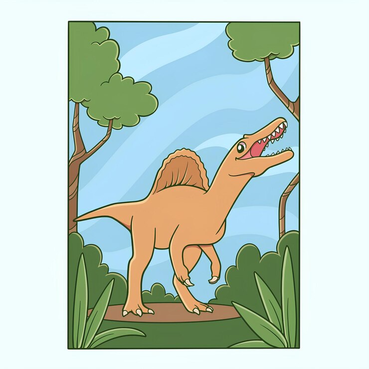Stegosaurus w lesie